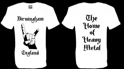 Birmingham England front and back white T