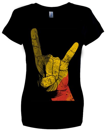 Ladies' Belgium Flag Horns T-shirt