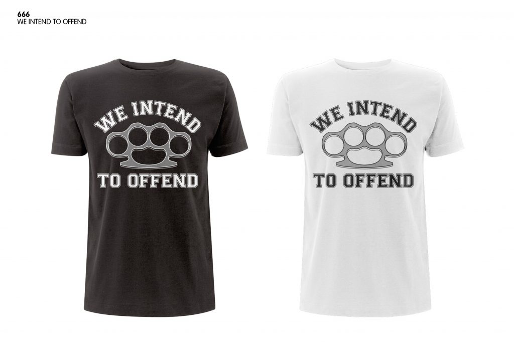 Mens' Knuckle duster We intend to Offend T-shirt